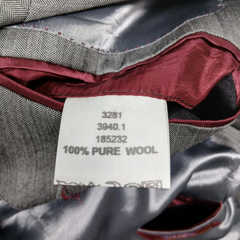 Alexandre London Men's‎ Gray Herringbone Blazer Sport Coat